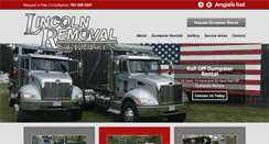 Desktop Screenshot of lincolnremoval.com